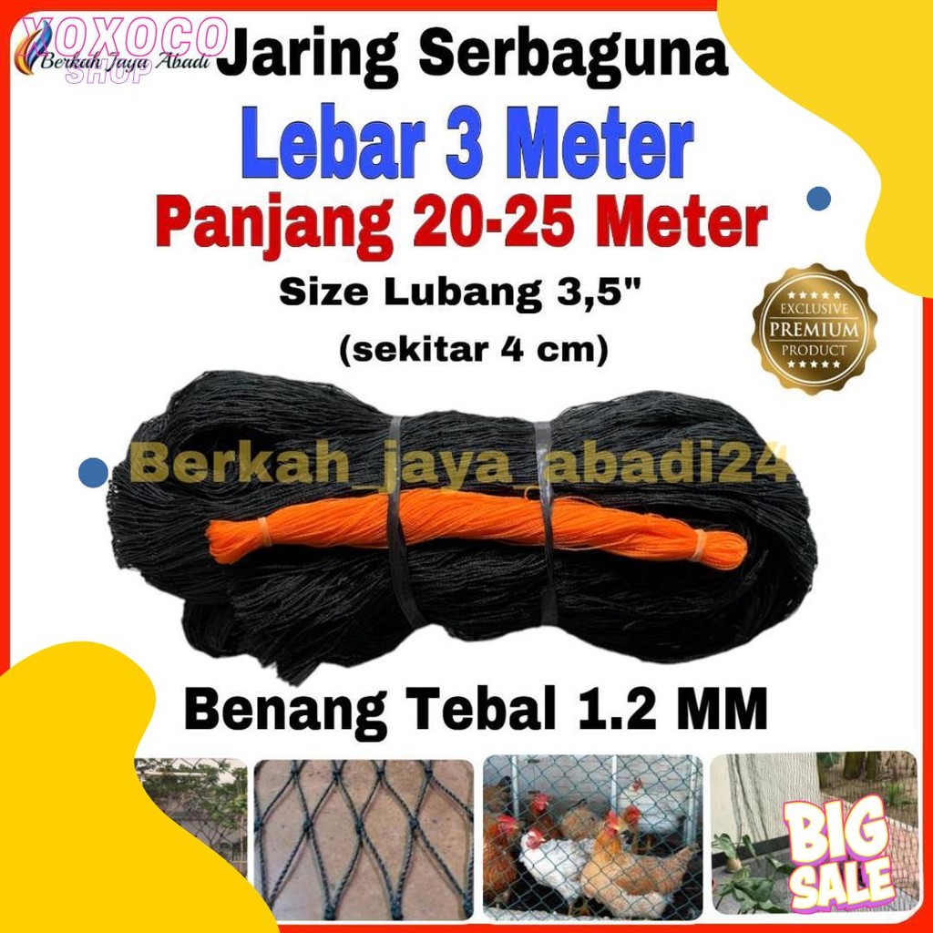 Jaring Ayam Tebal Lebar 3 Meter / Jaring Pagar Ayam / Jaring Kandang Ayam