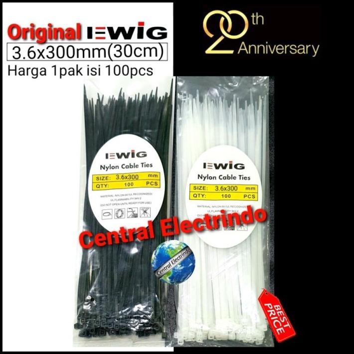 

BEST DEAL EWIG KABEL TIES 3.6MMX30CM (300CM). - PUTIH !!!!!