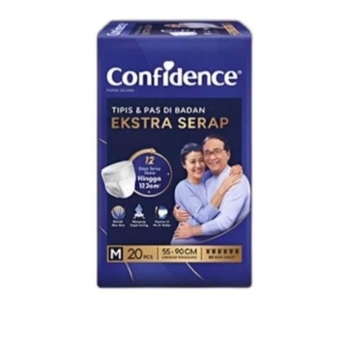 Mirandashope Confidence Popok Dewasa Celana Ekstra Serap M20- Pampers Celana Lansia