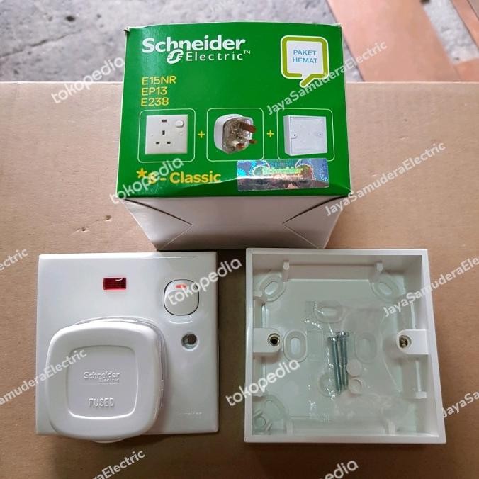 TERBARU STOPKONTAK AC SCHNEIDER CLIPSAL KOMPLIT
