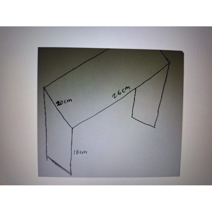

Custom akrilik stand table 26x20x18 cm