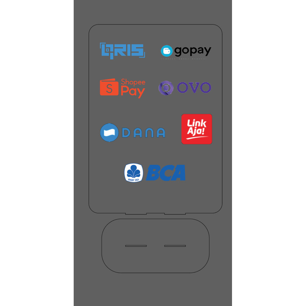 

Akrilik QR Meja UV Print Custom