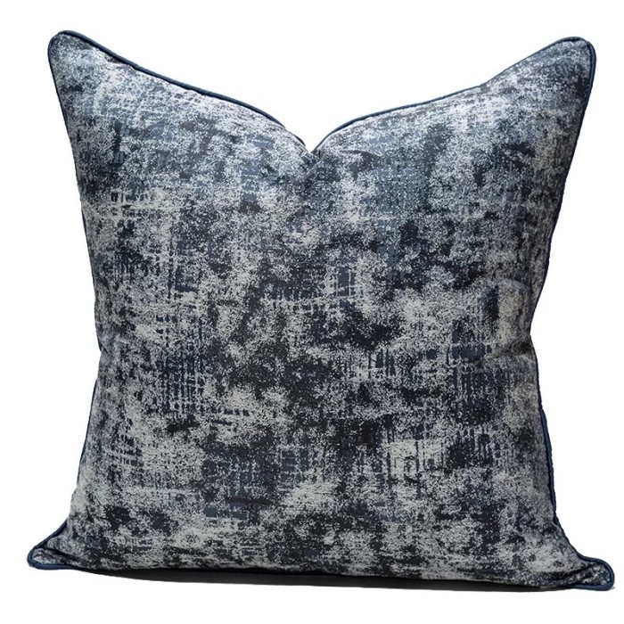 Abstract blue pillow case