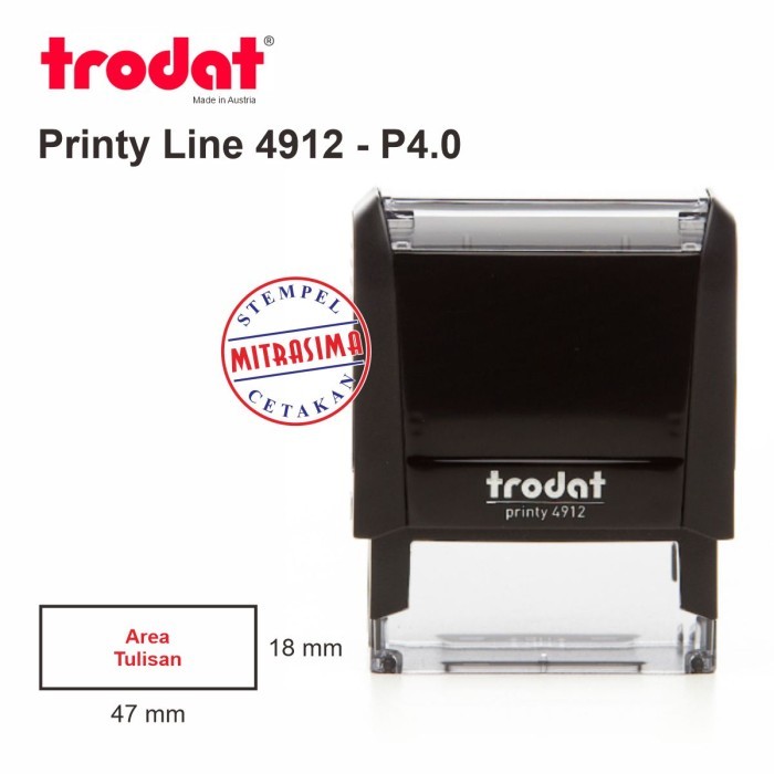 

TERBARU! Stempel Trodat 4912 ( Model Persegi )