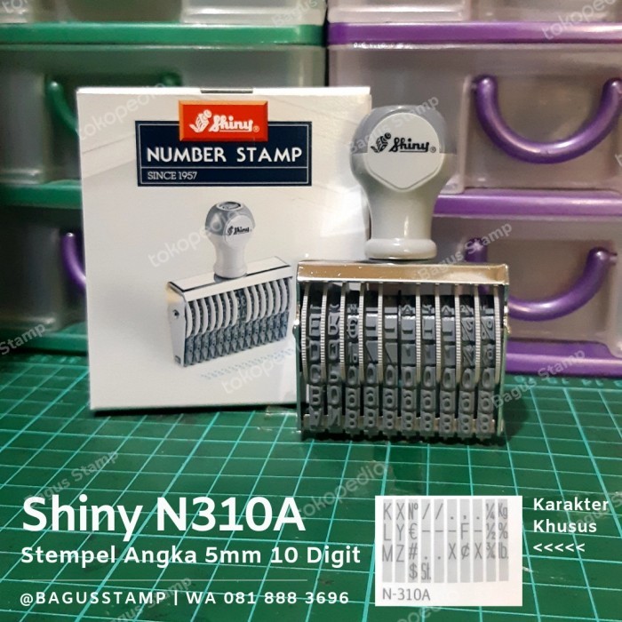 

Stempel Manual Huruf Angka 10 Digit 5mm 5 mm Shiny N 310A / N-310A