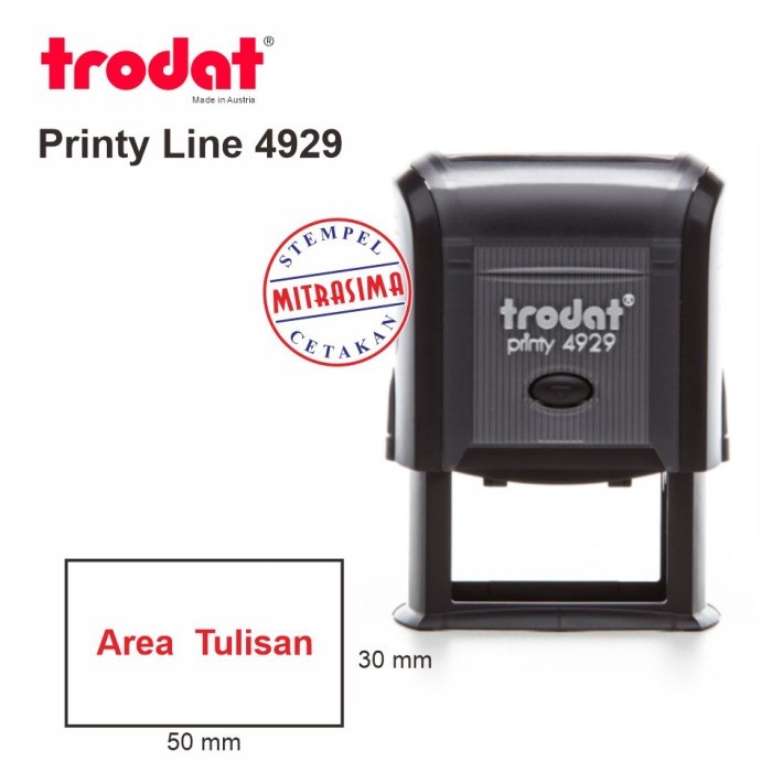 

TERBARU! Stempel Trodat 4929 ( Model Persegi )