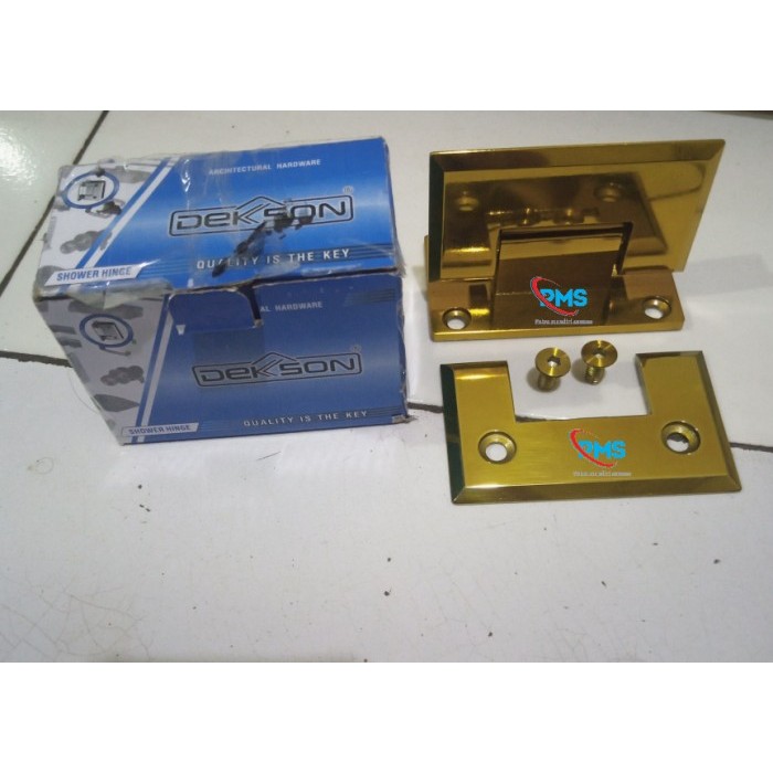 engsel pintu kaca shower hinge dekkson glass to wall gold