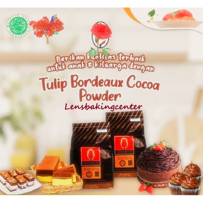 PREMIUM Coklat Bubuk Bordeaux Tulip Bordeaux