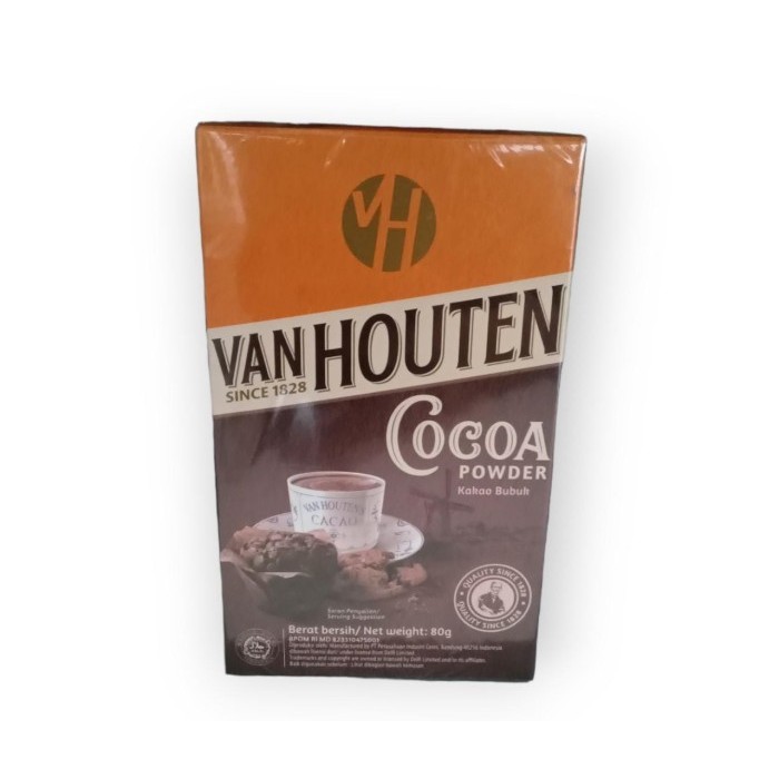 

TERLENGKAP Van Houten Cocoa Powder 80 Gr / Coklat Bubuk