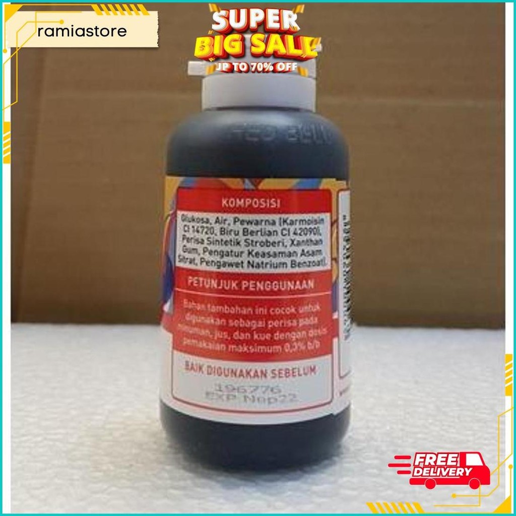 

Pewarna Dan Perisa Red Bell Rasa Strawberry 55Ml Siap Kirim