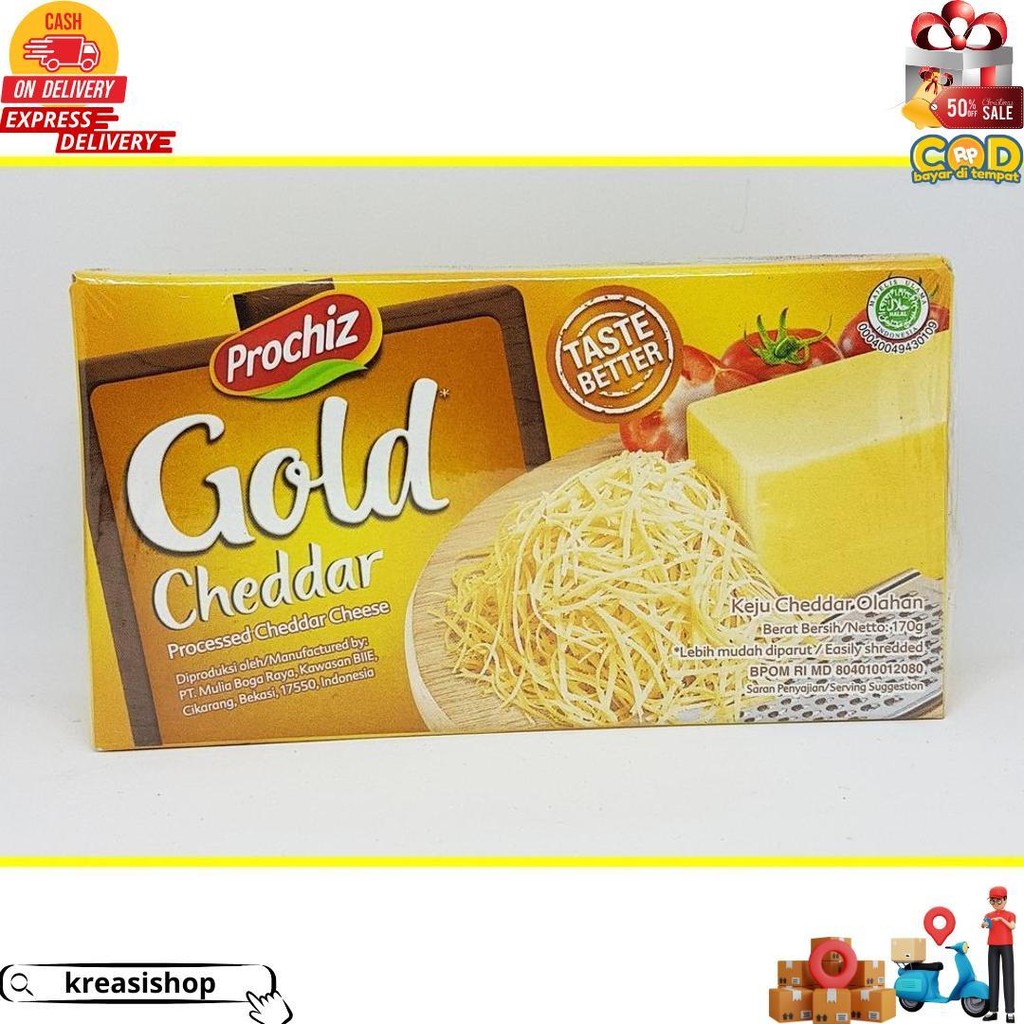 

Keju Prochiz Gold Cheddar 170 Gr Bj Promo Puncak