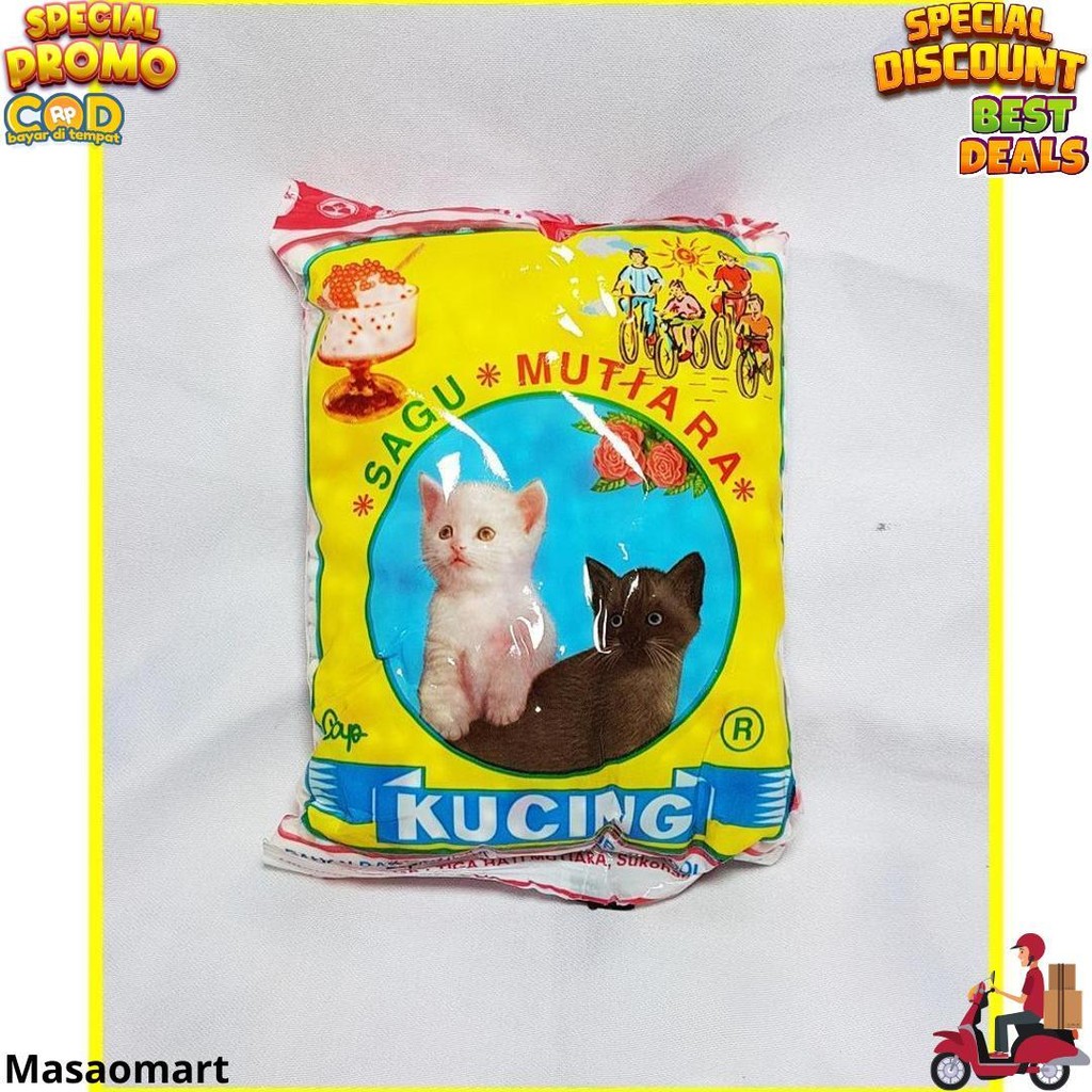 

Sagu Mutiara Cap Kucing 100 Gr - Sagu Mutiara Bj Cod