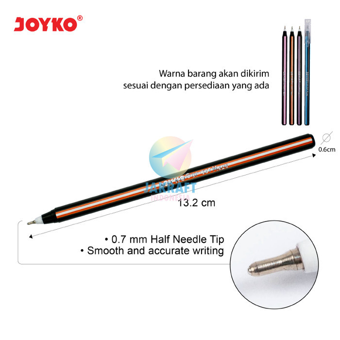 

Pulpen Joyko Bp-327 Maze Hitam Black / Biru Blue / Merah Red Tebal 0.7 Mm Bolpen Ballpoint Pen Murah