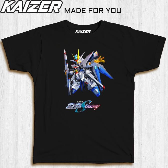 Original Kaizer Rh-1379 Kaos Sd Gundam Seed Destiny Strike Freedom Chibi