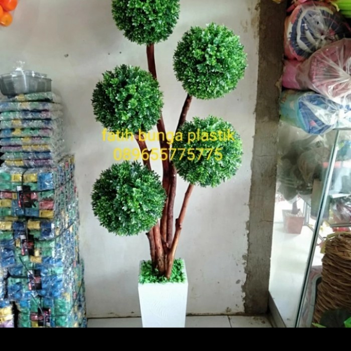 POHON TOPIARI TINGGI 2M/POHON TOPIARY/POHON ARTIFICIAL/POHON PLASTIK