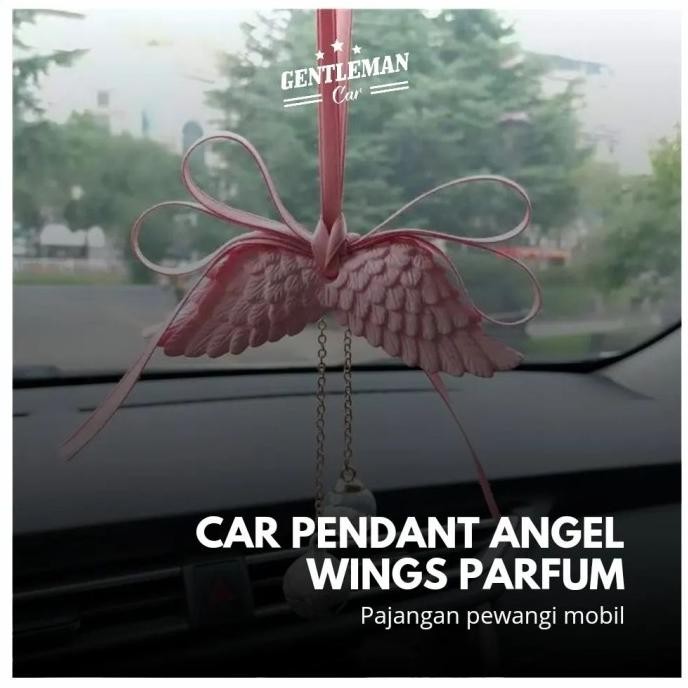 

diskon! car pendant angel wings + parfum pewangi gantungan kaca spion mobil