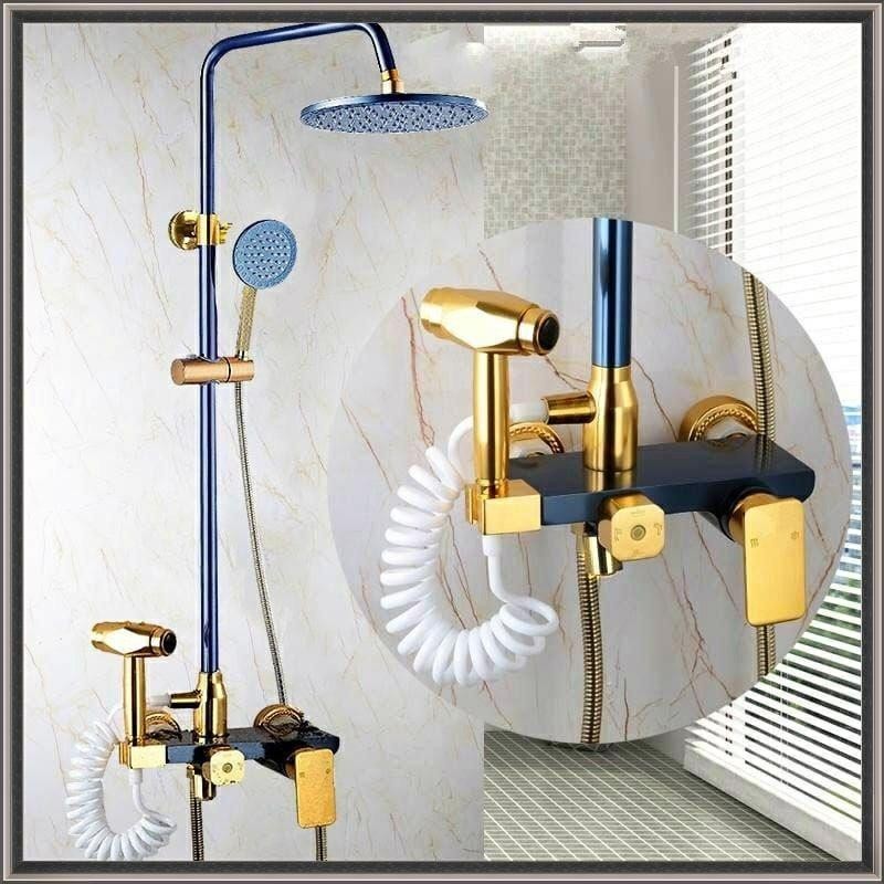 Hot Item Shower Set Terbaru Warna Biru Gold Dan Hitam Shower Import Murah Shower Kran Air Panas Ding