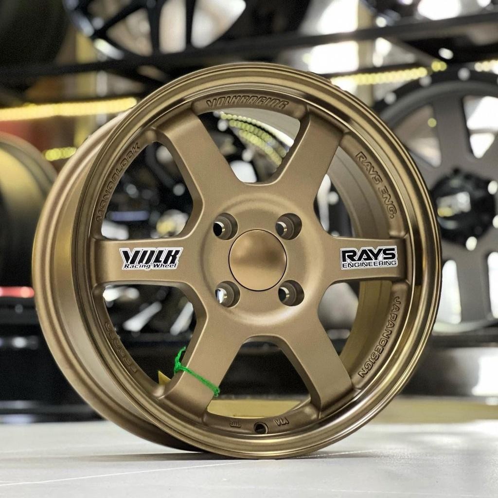 Velg Te 37 Ring 15X6.5 Pcd 4X100 Bronze Velg Mobil Ring 15  Te37 Brio.Agya.Ayla Calya.Sigra.Datsun