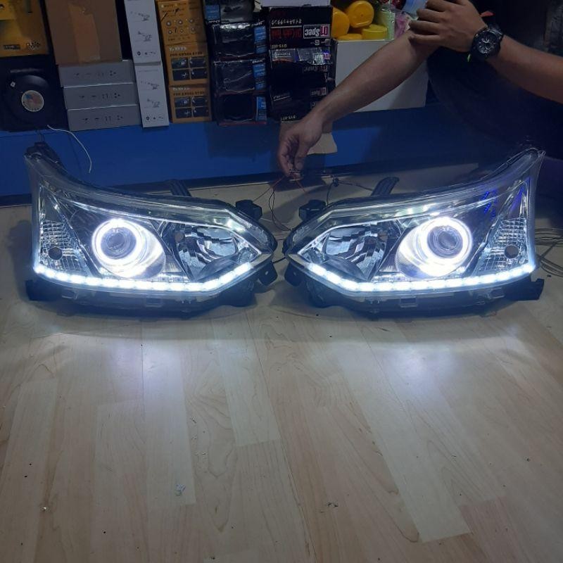 Head Lamp Avanza Veloz Xenia 2016 - 2018 Custom Led Drl Sein Running