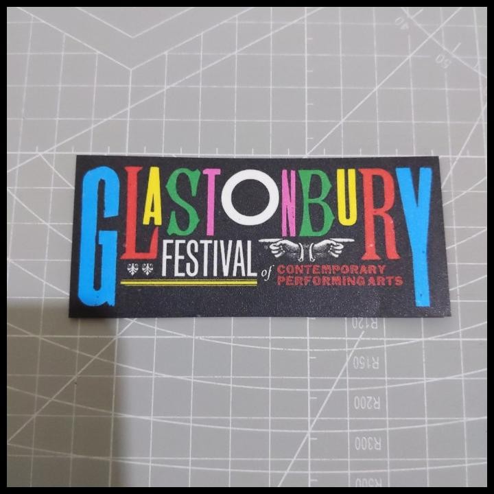 

DISKON STICKER GLASTONBURY FESTIVAL STIKER !!