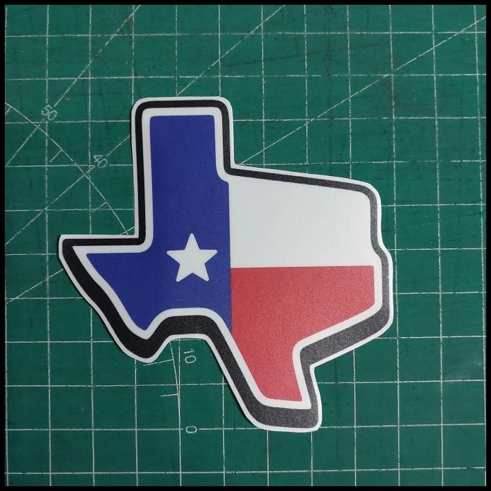 

GRATIS ONGKIR STICKER COUNTRIES TEXAS FLAG USA STIKER BENDERA !!