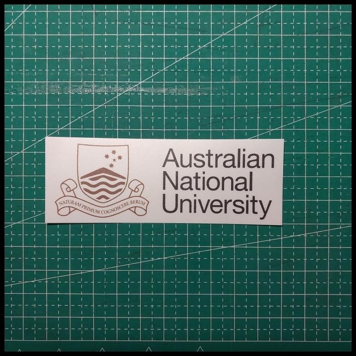 

DISKON STICKER KAMPUS AUSTRALIAN NATIONAL UNIVERSITY WHITE BASED !!
