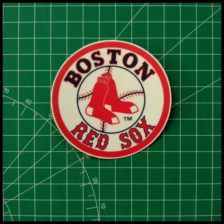 

DISKON STICKER VINTAGE BASEBALL BOSTON RED SOX ROUNDED !!