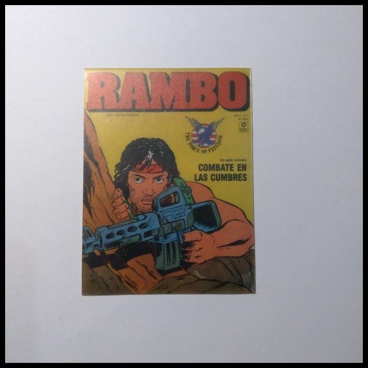 

BEST DEAL STICKER COVER MAJALAH KOMIK RAMBO SYLVESTER STALLONE !!!!