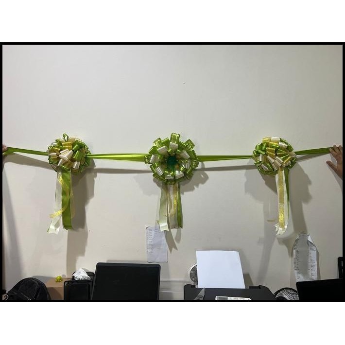 

DISKON PITA PERESMIAN / GUNTING PITA / OPENING / PITA SATIN BULAT KOMBINASI !!!!