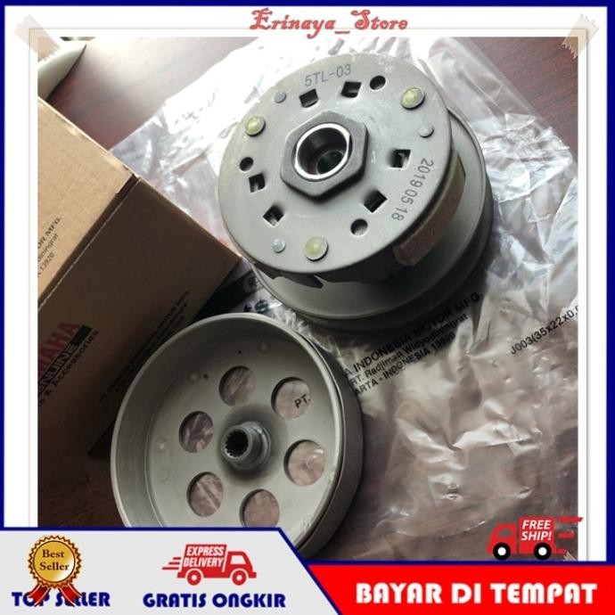 ORIGINAL Pully Puli Pulley Assy Set Yamaha Mio Sporty Soul J 5TL Ori