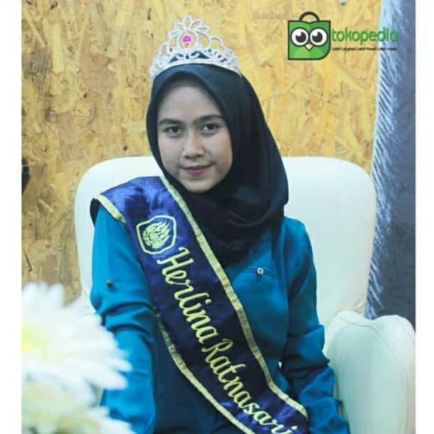 selempang Wisuda Satin + logo