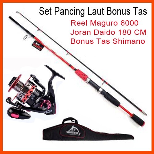 HOT SALE Set Pancing Laut Maguro Kekuatan 30 Kg Asli Original