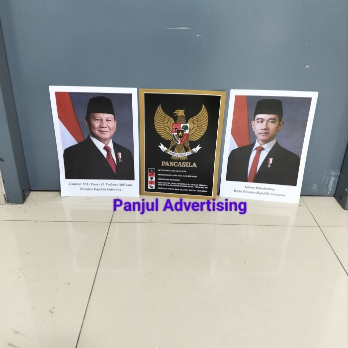 TERBARU kertas foto presiden dan wakil presiden dan garuda Pancasila
