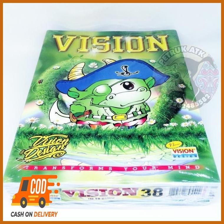 

Flash Sale Discount [Pak] Buku Tulis Vision Isi 38 Lembar (10 Pcs) Grosir