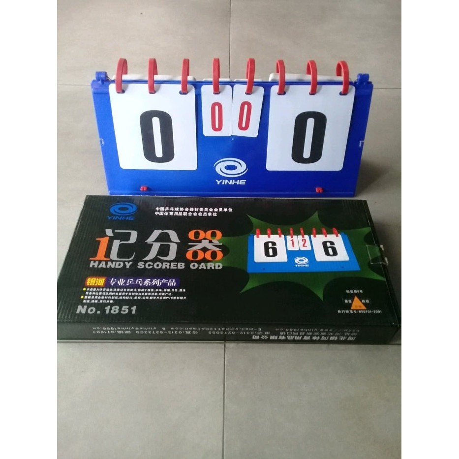 TERLARIS Papan Skor Score Board Tenis Meja Yinhe