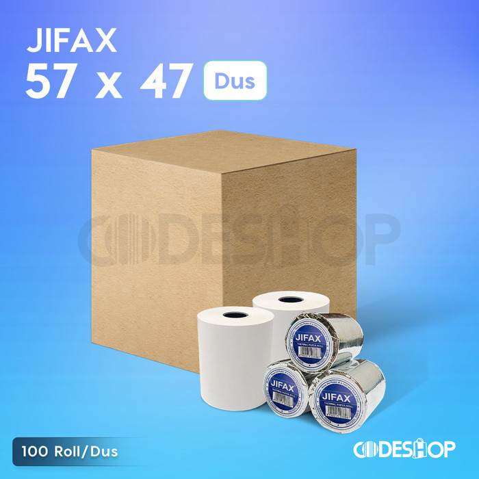 

1 Dus Kertas Thermal Jifax 57x47 57 x 47 58x48 58 x 48 isi 100 PCS