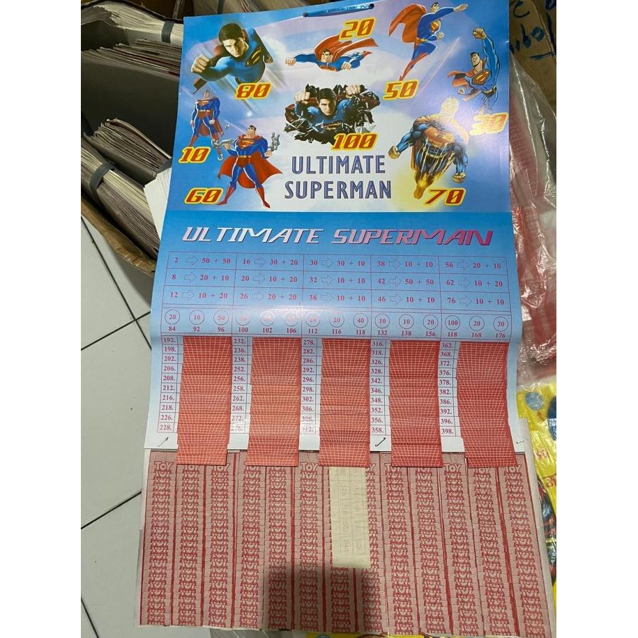 

sale! mainan papan undian kertas legend tahun 70-80-90an jadul