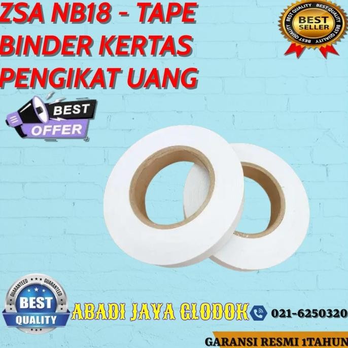 

sale! zsa nb18 - tape binder kertas pengikat uang