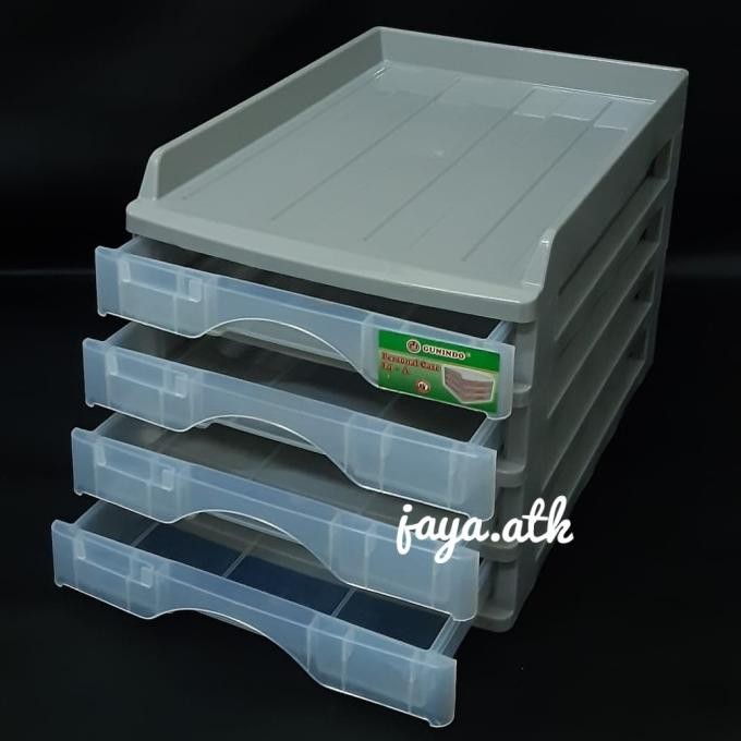 

sale! rak kertas dokumen plastik susun meja letter tray 4 susun plastik