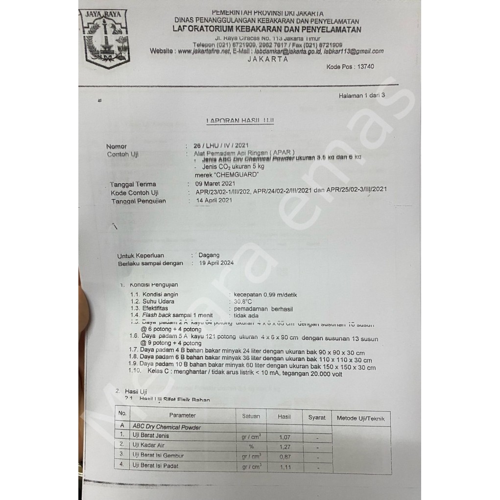 TABUNG PEMADAM 6 KG APAR 6 KG CHEMGUARD APAR ABC POWDER