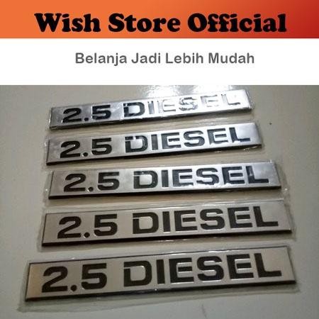 [Pcs] Emblem / Car Logo / Sticker / Lambang Mobil Tulisan 2.5 Diesel Untuk Colt L300 Kuda Bagong Kar