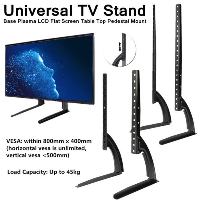 BRACKET STAND KAKI TV UHD 32"-65"
