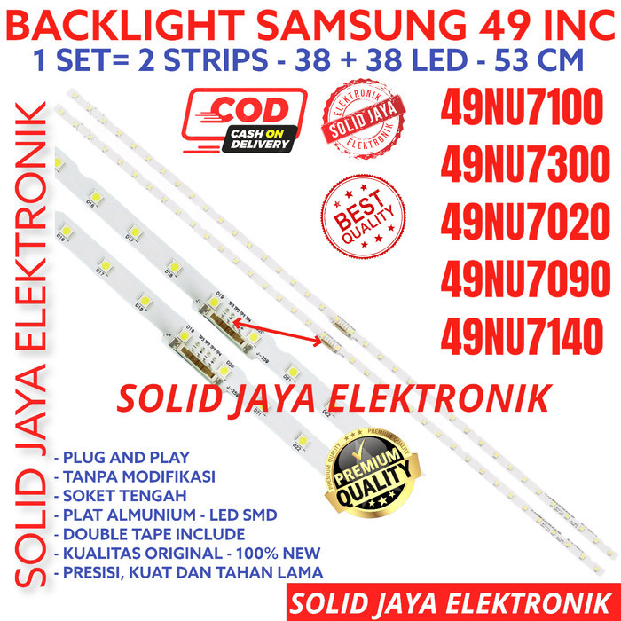 BACKLIGHT SAMSUNG 49 INC UA49NU7100 UA 49NU7100 49NU7100K UA49NU7100K