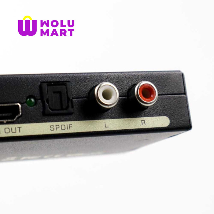 HDMI TO HDMI + OPTICAL SPDIF + RCA AUDIO EXTRACTOR CONVERTER