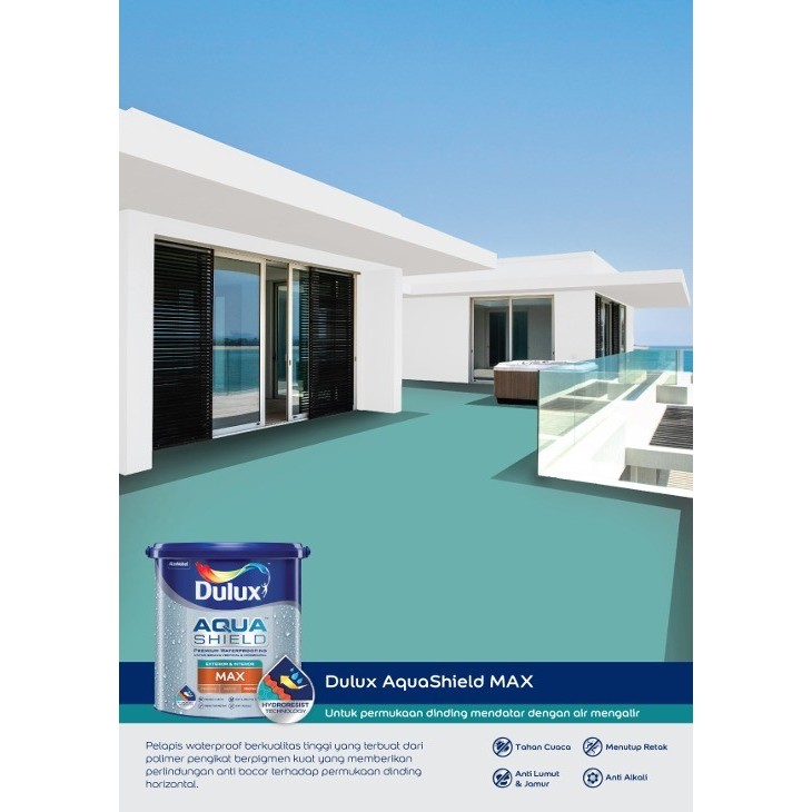 CAT PELAPIS ANTI BOCOR DULUX AQUASHIELD MAX WATERPROOFING 20 KG