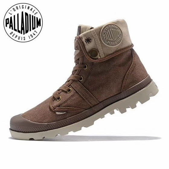 Sepatu Pria Palladium Sepatu Kanvas High Top Kasual Sepatu Kets Pasangan Serbaguna Sepatu Wanita Sep