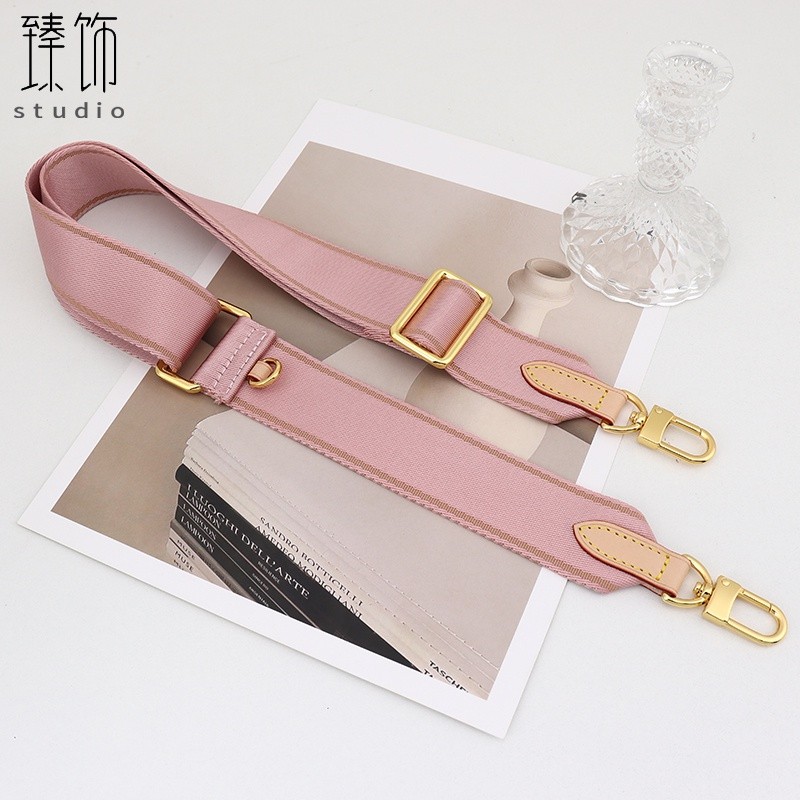 Cocok Untuk Tas Mahjong Lima-dalam-Satu Lv Tali Bahu Tali Kanvas Rantai Tas Pengganti Aksesori Tali 