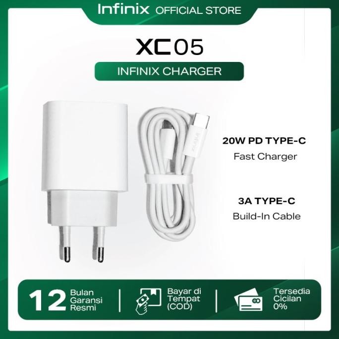 ori - infinix charger xc05 20w