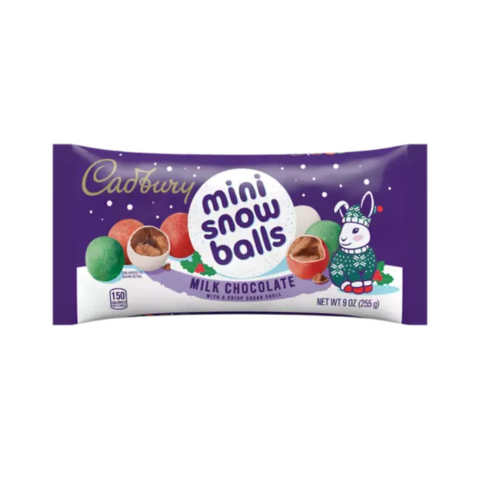 

CADBURY Milk Chocolate Mini Snow Balls Coklat Edisi Natal 255 gram