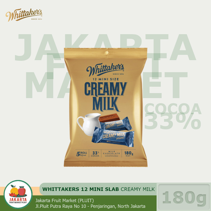 

WHITTAKERS 12 MINI SLAB ALL Coklat Almond milk dark pappermint